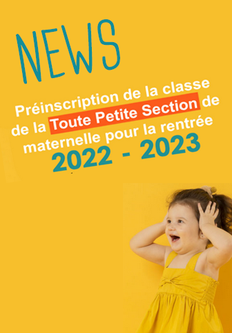 Inscription scolaire 2022/2023